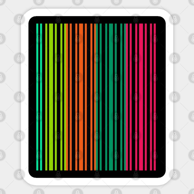 Color Stripes | Racing Track Pattern Sticker by murshid